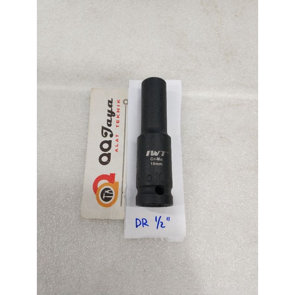 Kunci sok impact 10 mm panjang - deep impact socket iwt