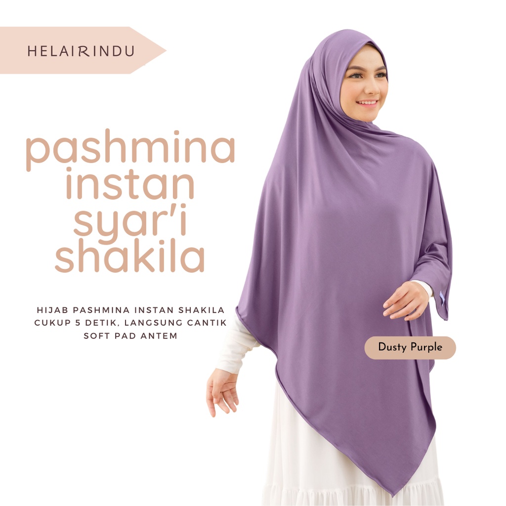 𝐇𝐄𝐋𝐀𝐈𝐑𝐈𝐍𝐃𝐔 - Hijab Pashmina Jersey Meleyot Ilona