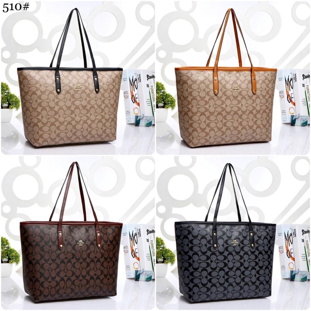 TAS WANITA BATAM IMPORT COACH TOTE BAG 510 KWALITAS SEMI ORIGINAL