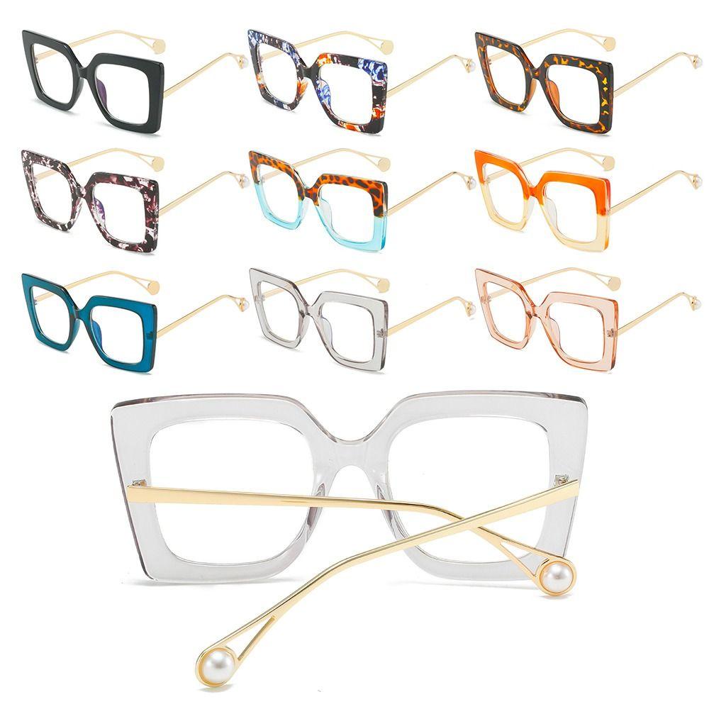 Populer Kacamata Blue Light Wanita Pria Oversized Eyewear Frame Komputer Gaming