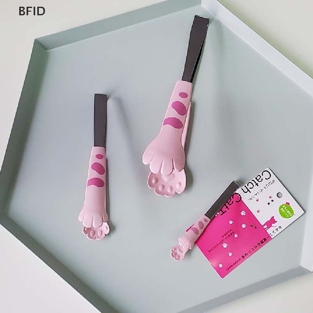 [BFID] Penjepit Makanan Bentuk Kaki Kucing Kartun Lucu Penjepit Makanan Stainless Steel Barbecue Tongs [ID]