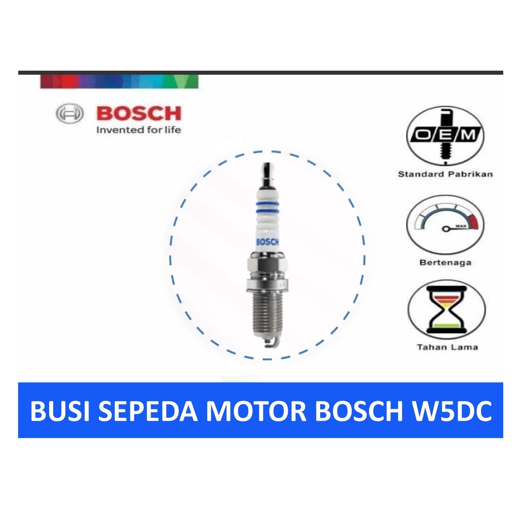 BUSI SEPEDA MOTOR KAWASAKI NINJA RR MERK BOSCH W5DC