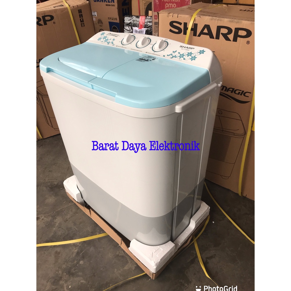 SHARP Mesin Cuci Sharp ES-T70MW Mesin Cuci Sharp 2 Tabung