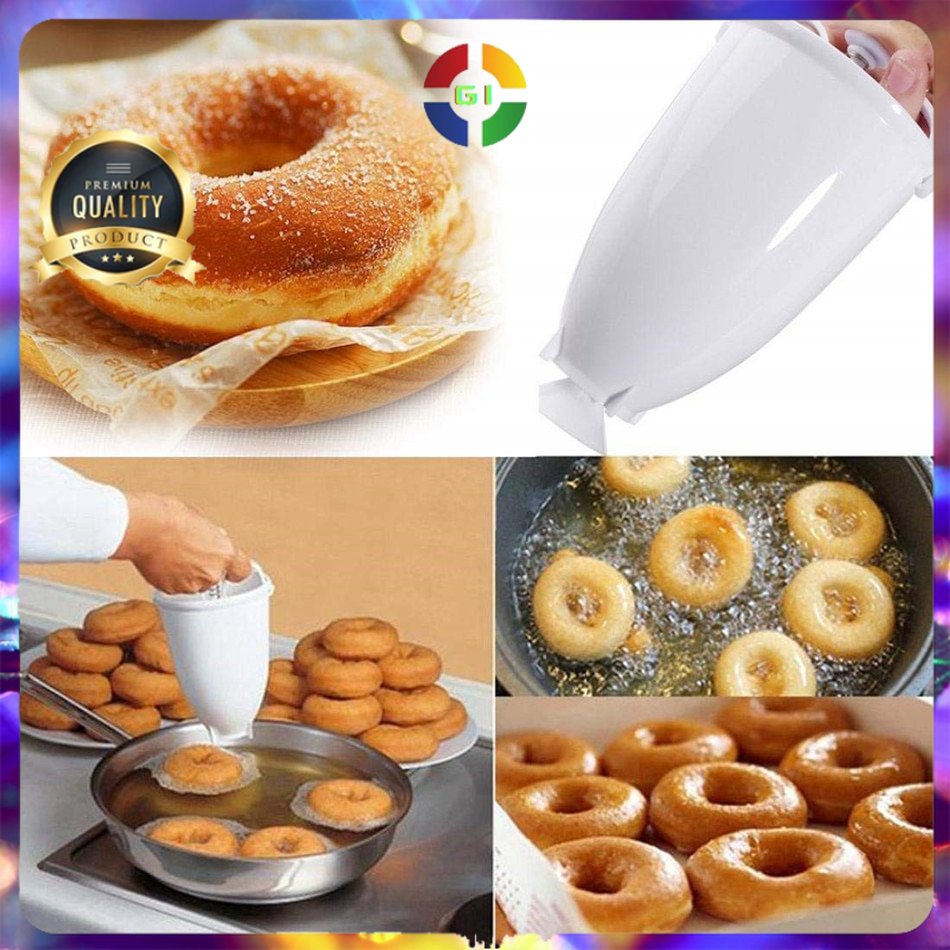 Alat Pembuat Adonan Donat DIY Drop Donut Maker Tool White