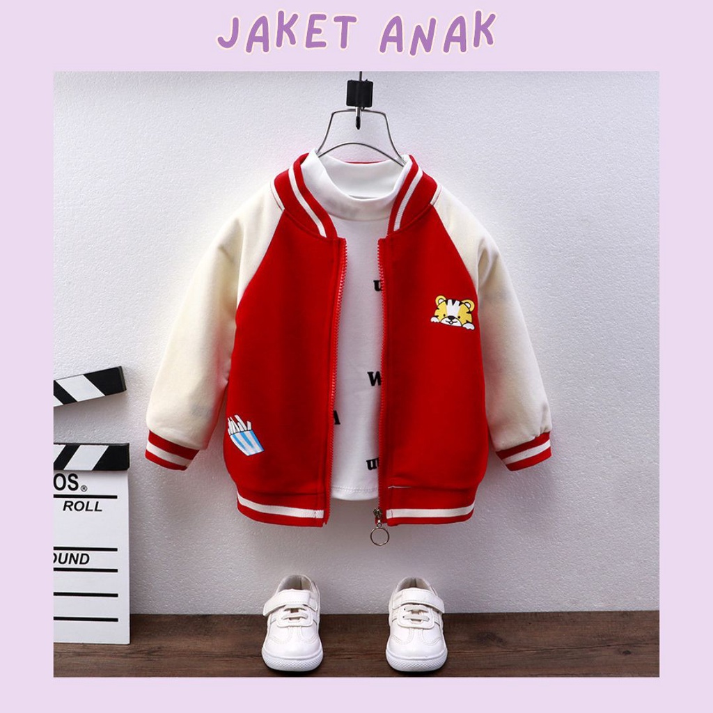 mineboo JACKET Anak laki-laki perempuan Hoodie Anak Import imut baseball jaket harian part1