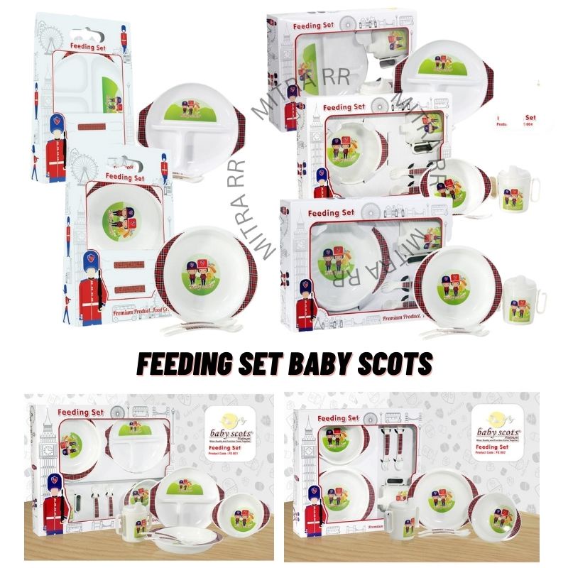 Baby Gift Set Feeding Set Baby / Alat Makan Bayi Anak Baby Scots FS003 FS004 FS005