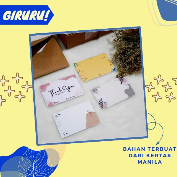 Tambahan Kartu Ucapan Untuk Paket Pesanan / Penulisan Kartu Ucapan / Kartu Ucapan Hampers / Kartu Ucapan Kekasih / Surat Cinta