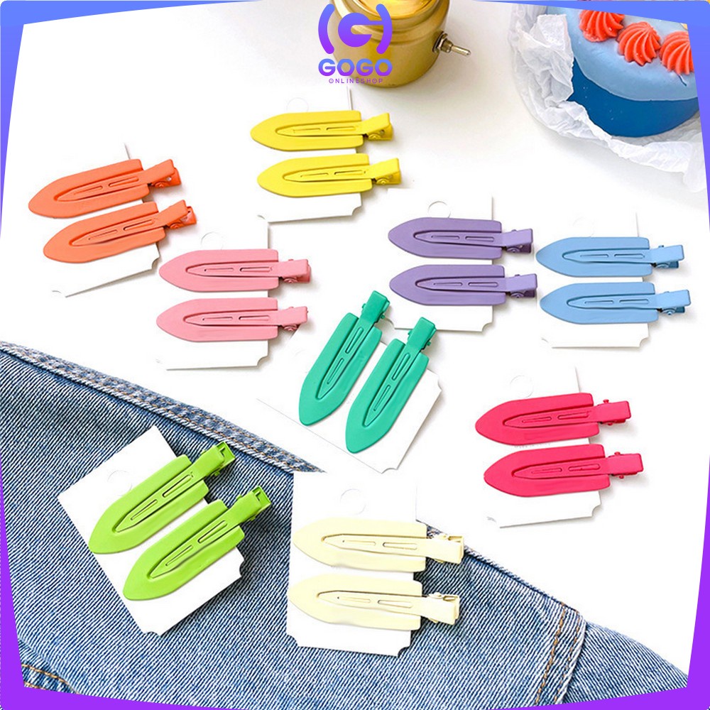 GOGO-C769 Jepit Rambut Korea Wanita 3IN1 Motif Polos Warna Warni / Set Hair Clip Jepitan Aksesoris Rambut Cewek Kekinian Import