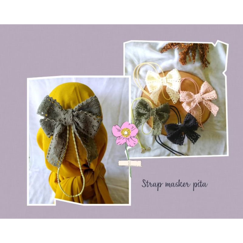 Konektor Masker Pita Renda Premium