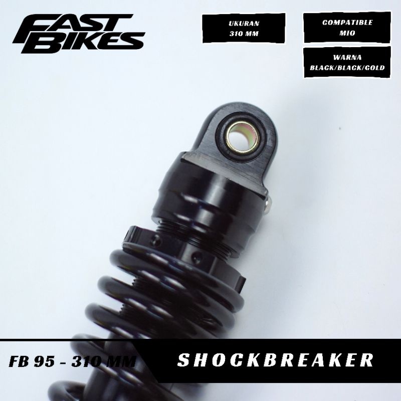 Shockbreaker Matic Non Tabung Fast Bikes Ukuran 310mm 330mm Universal Vario Beat Mio Scoopy spacy fino dll