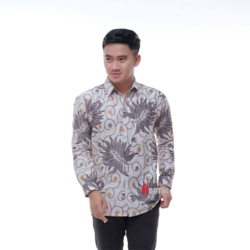 BAJU BATIK KEMEJA BATIK PRIA LENGAN PANJANG REGULER FIT SIZE M,L,XL,XXL KAIN KATUN TEBAL BERKUALITAS