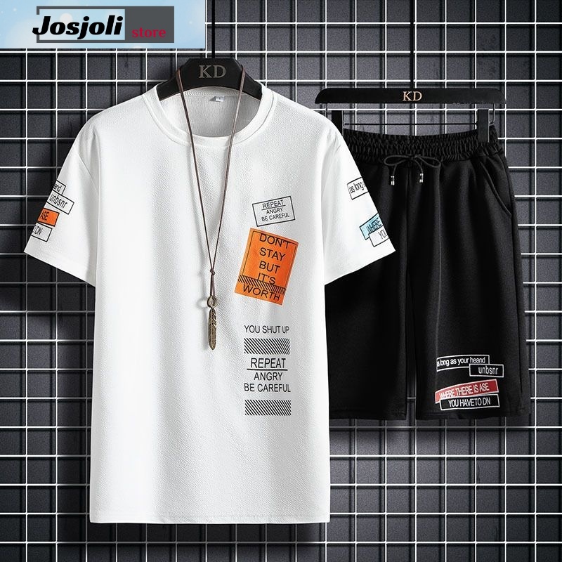 JOSJOLI_STORE/Stelan Refull/Satu Stel Atasan dan Bawahan Pria Dewasa/L XL