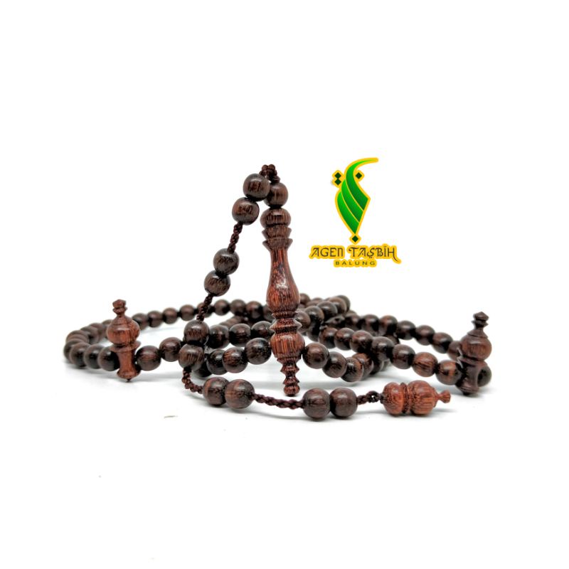 Tasbih Kayu Galih Asem Size 6mm Asli original COD!!!