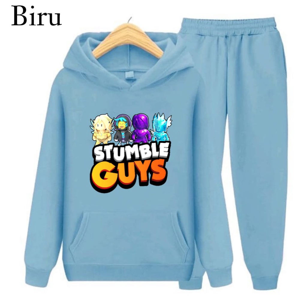 Hzl_outfit Setelan Sweater Anak Stumble Guys Angel Valkyrie/ Sweater Hoodie Anak Anak S.M.XL