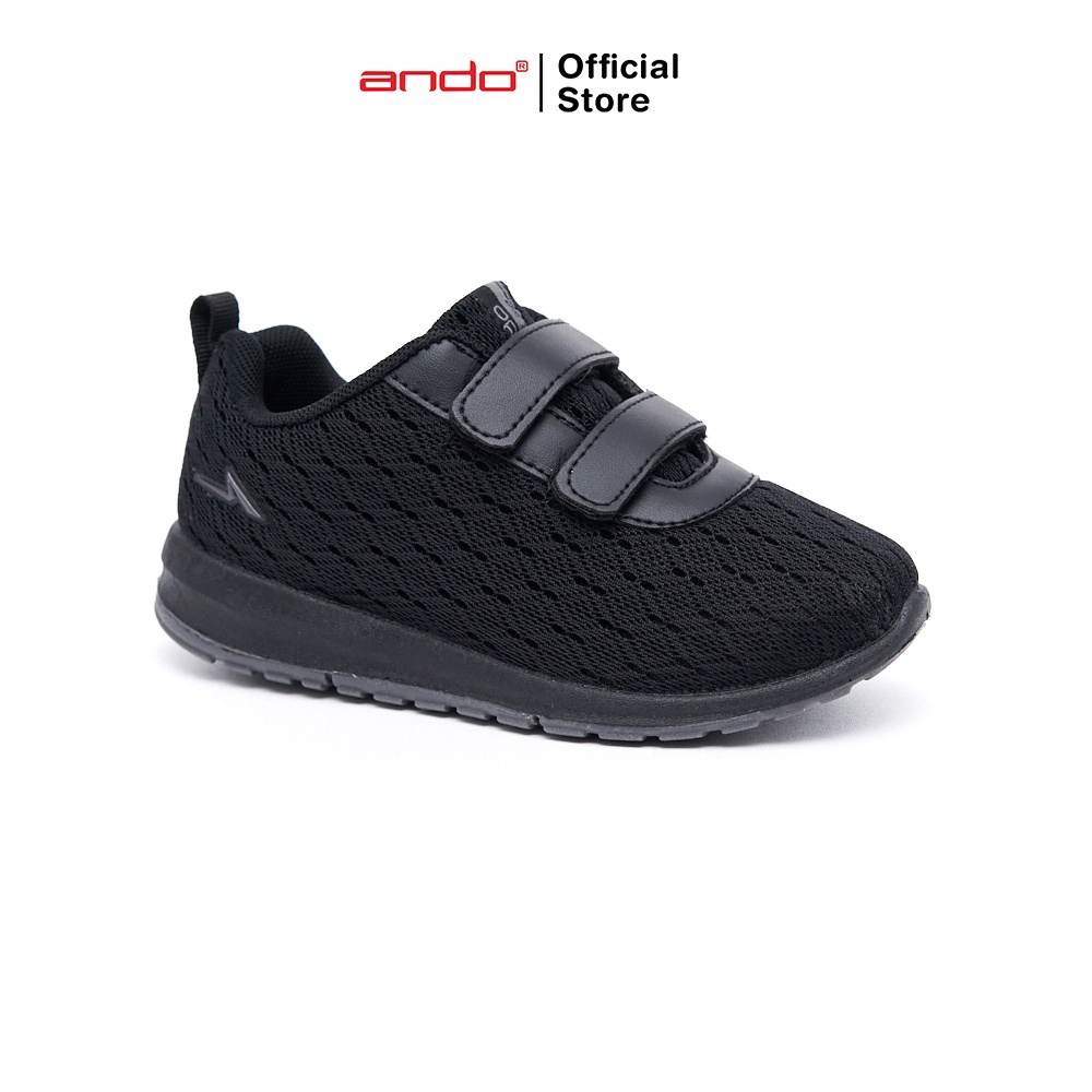 Ando Official Sepatu Sneakers Rein V Anak - Hitam/Hitam