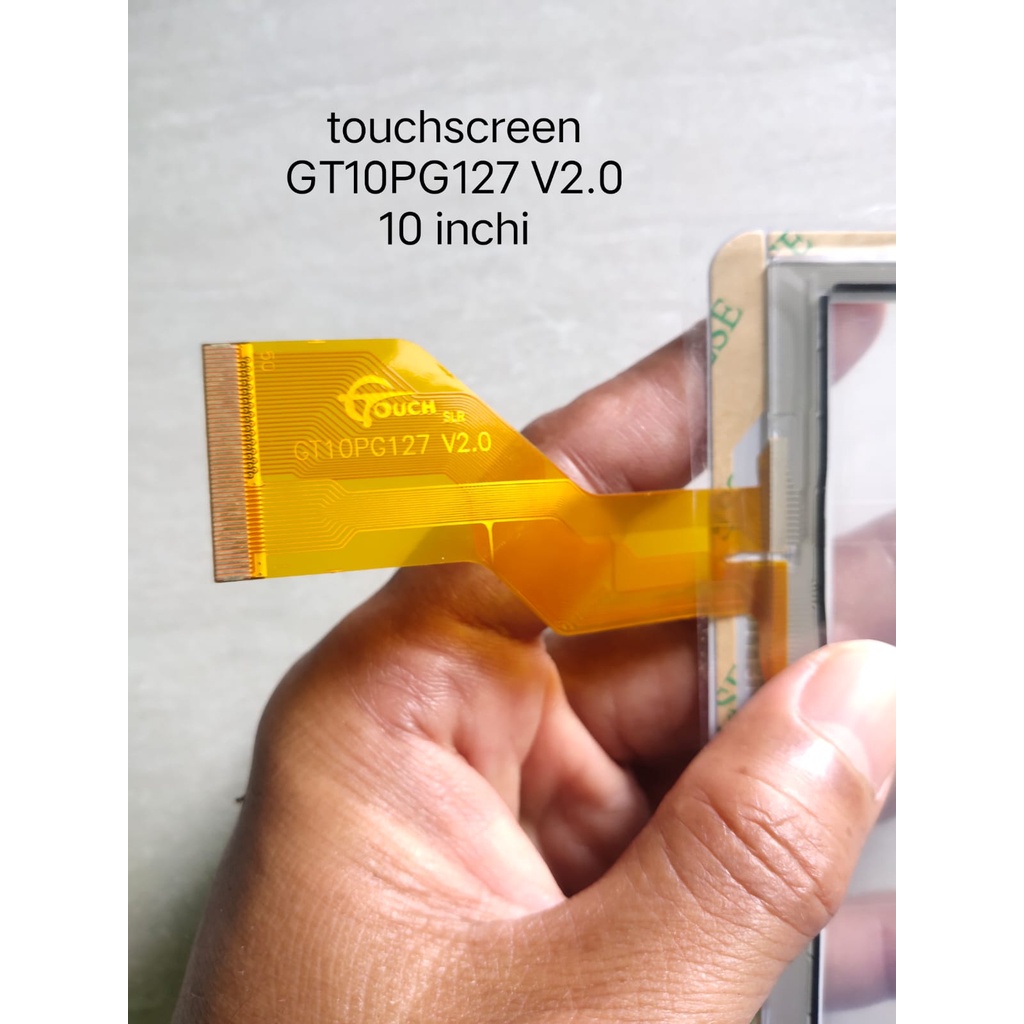 Touchscreen toskrin tablet model ZH960 kode flexible GT10PG127 v2.0 layar 10 inchi