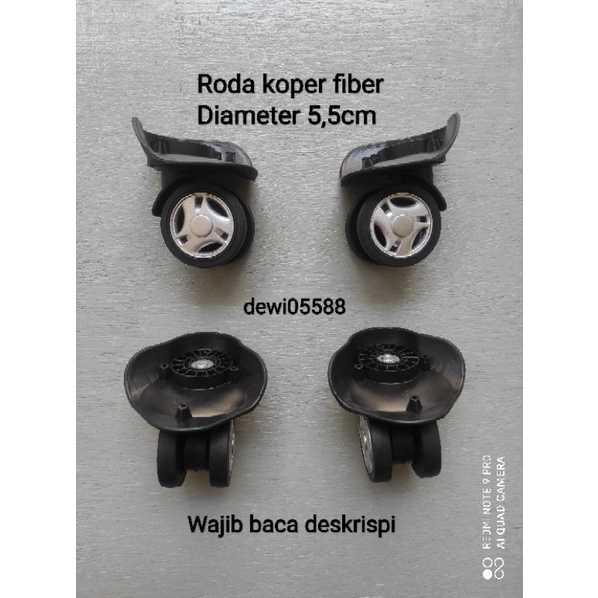 RODA KOPER, RODA DOUBLE WHEEL, RODA PUTAR 360,KARET RODA, CINCIN RODA, RODA KOPER VIBER 1set isi 4pc