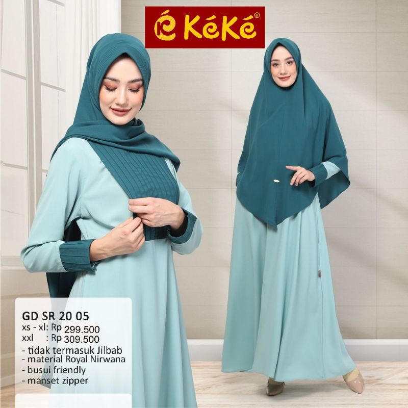 PROMO Gamis Dewasa Keke GD SR 20 05 / Gamis Muslimah / Gamis Royal Nirwana / Gamis Keke Original
