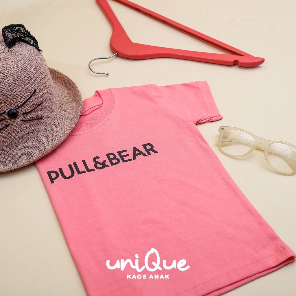Baju kaos anak premium usia 1-12 tahun unisex bahan cotton // kaos anak branded // atasan anak distro // pakaian anak perempuan // kaos murah // PULL&amp;BEAR