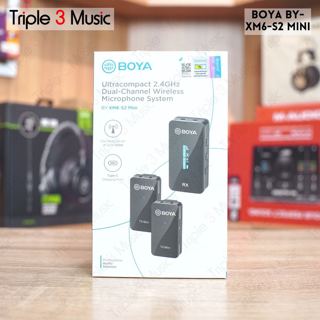 Boya BY XM6 S2 S1 MIC Wireless CLIP ON ORIGINAL