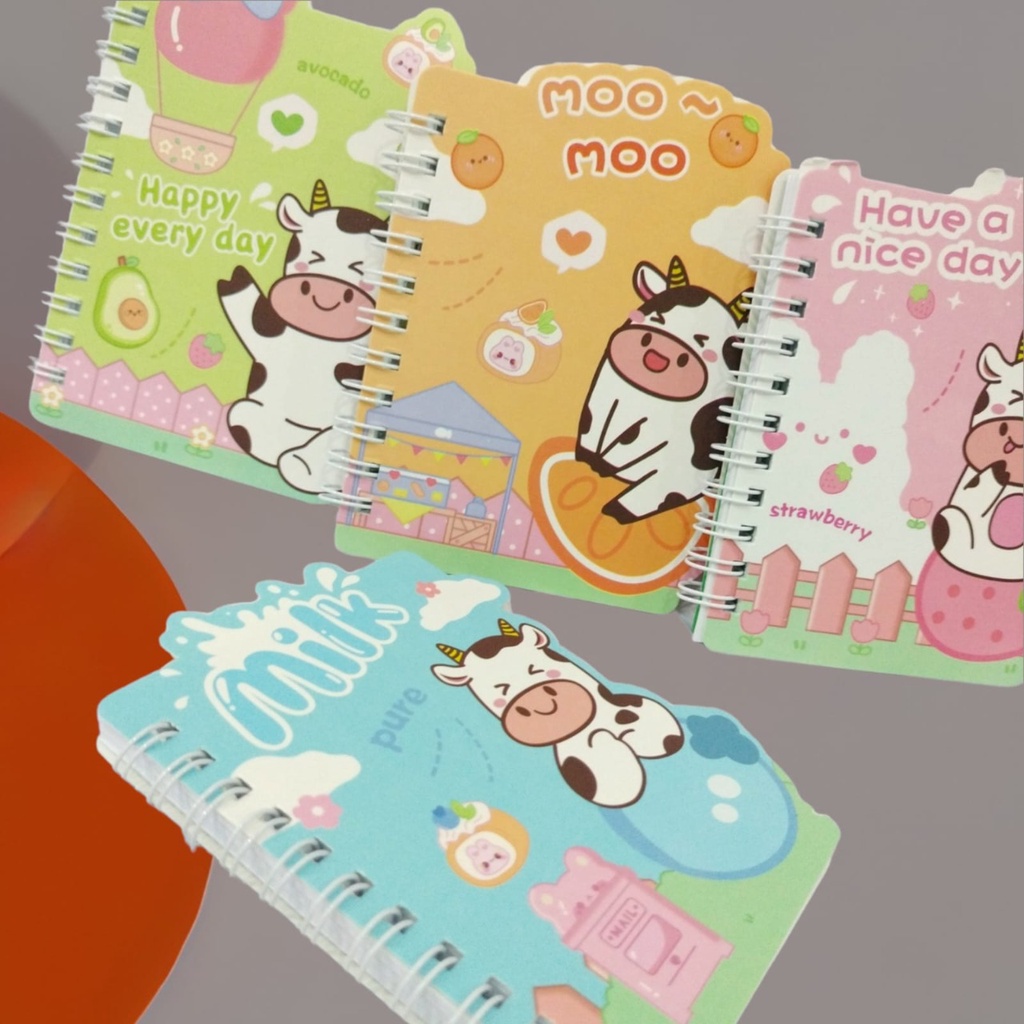 

NOTEBOOK SPIRAL SAPI UKURAN A6 ISI 50 LEMBAR KERTAS BERGARIS BUKU TULIS GARIS GAMBAR SAPI ALAT TULIS SEKOLAH ANAK DAN KANTOR TERLENGKAP SUPER SPESIAL BISA COD