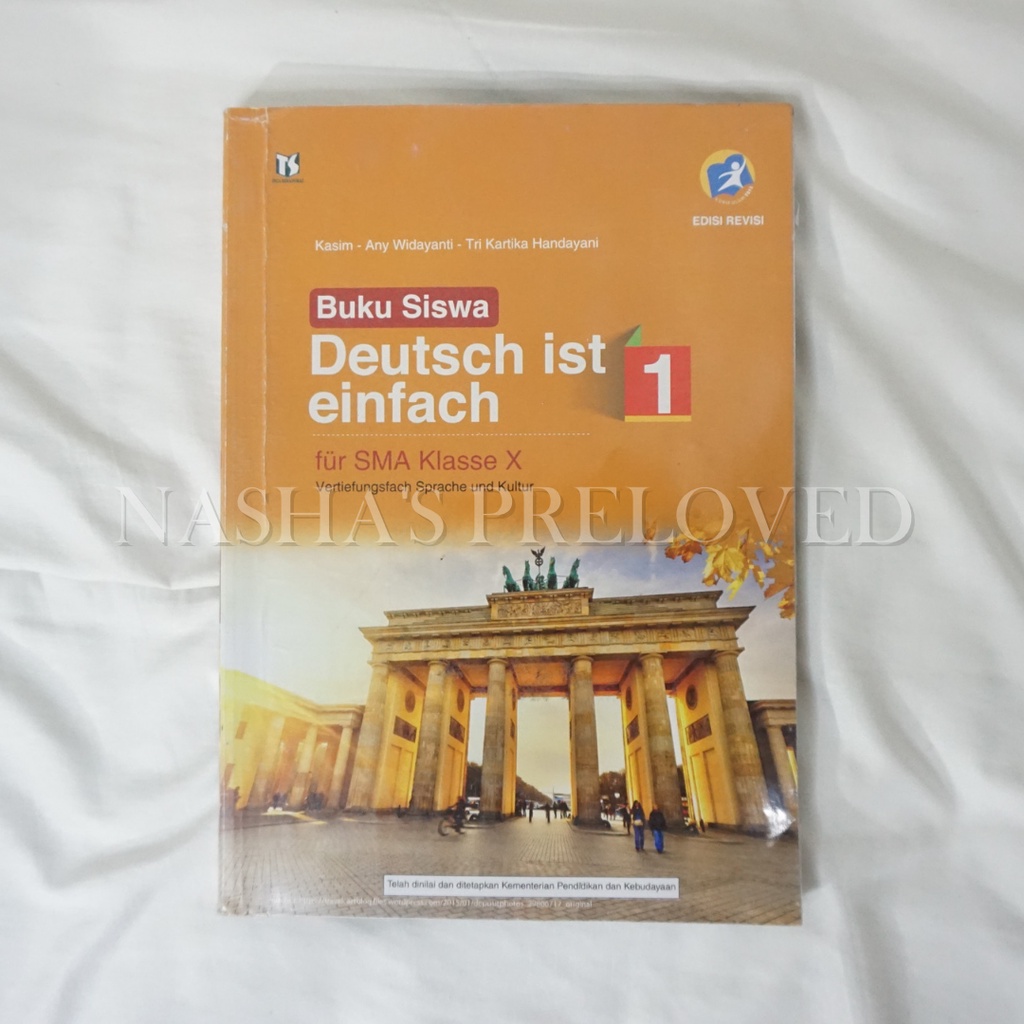 PRELOVED Buku Pelajaran K13 Bahasa Jerman Deutsch ist einfach für SMA Klasse X Vertiefungsfach Sprac