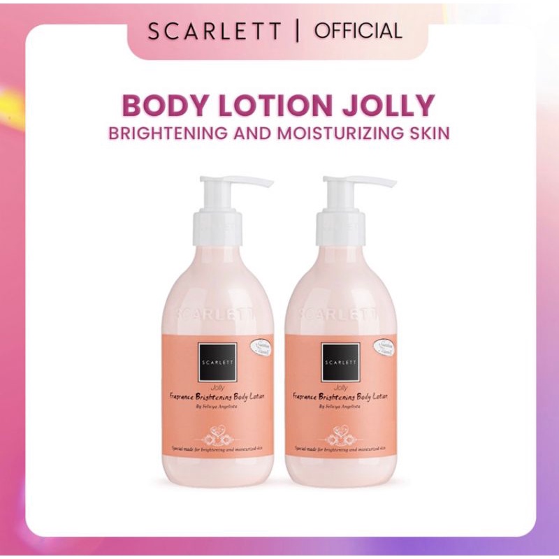 Jual Scarlett whitening body lotion Jolly 300 ml Shopee Indonesia