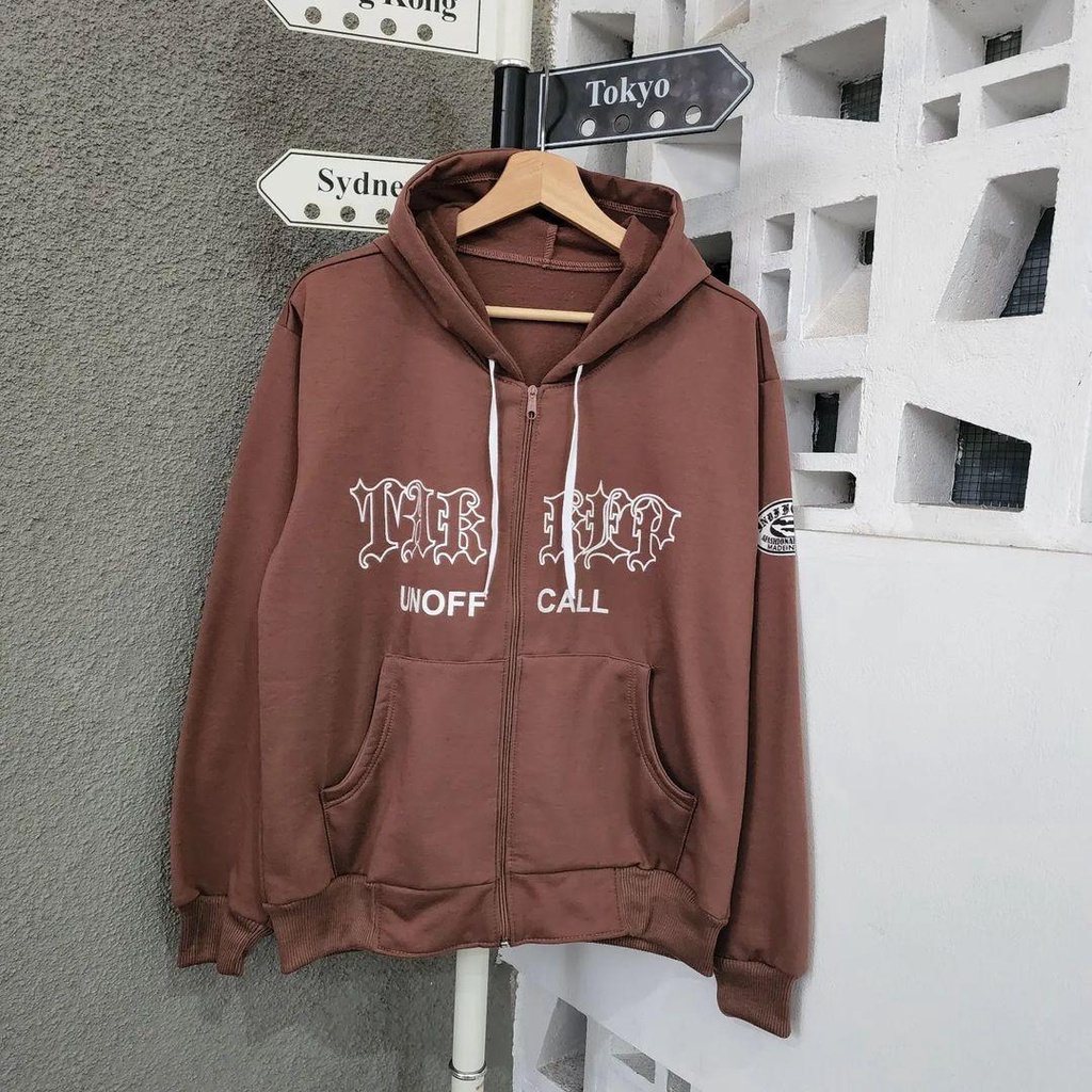 Hoodie Sweater TAKEEP UN OFF CALL zipper bisa untuk jaket pria/wanita