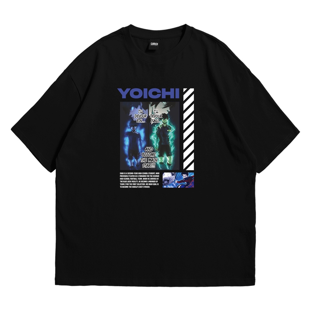 OMS - Kaos Anime Blue Lock Yoichi Isagi || Kaos Anime Tshirt || Code : ISAGI