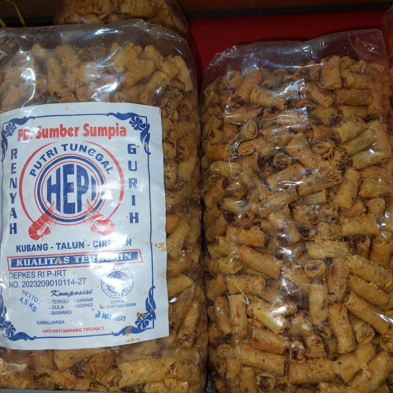 1kg SUMPIA UDANG CIREBON HAPPY KUALITAS SUPER