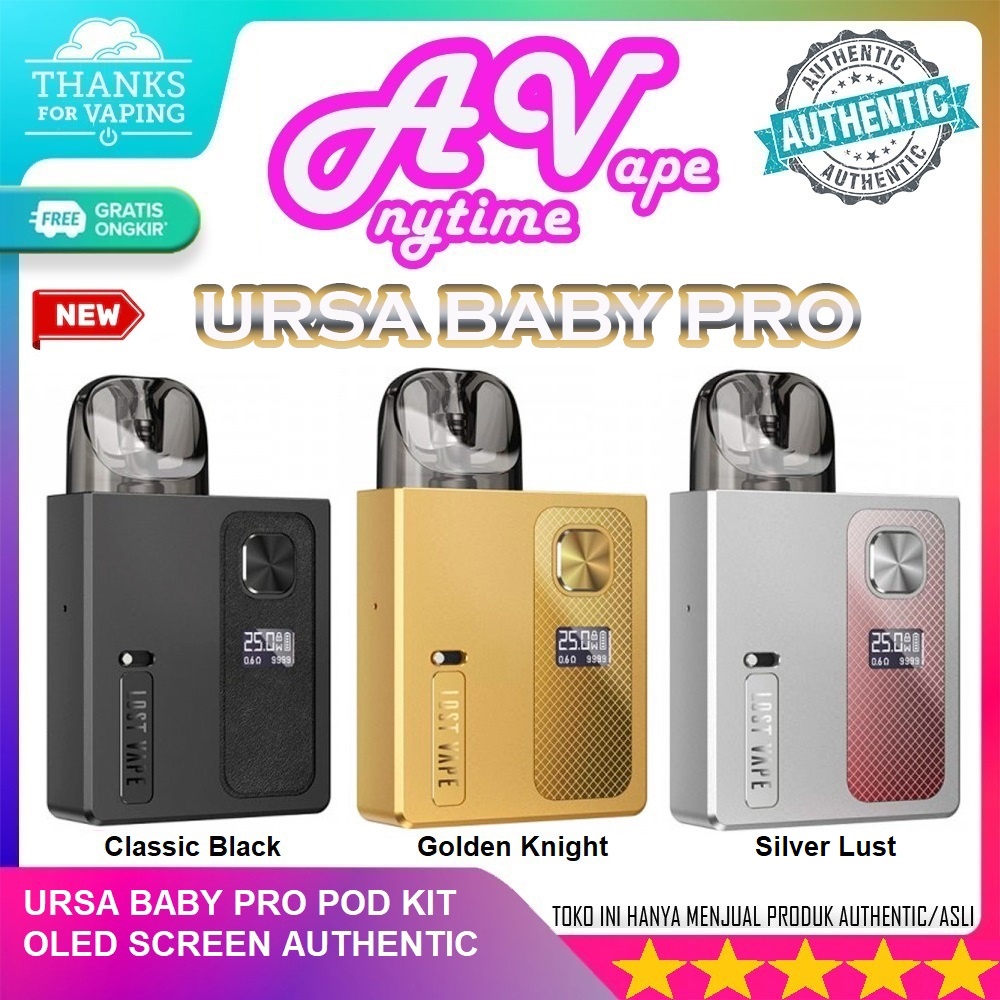 Ursa Baby Pro Oled Display 25W 900mAh Bisa Freebase