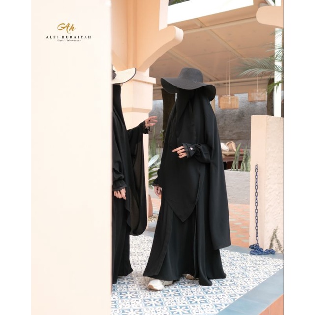 Black Series by Alfi Huraiyah / Gamis Jetblack Prmium