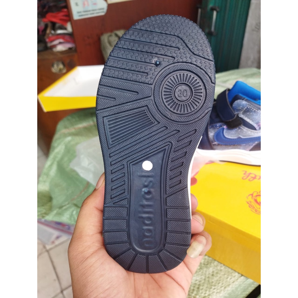 Sepatu anak laki-laki dan perempuan viral metalic import semi boots S248-2 (26-37) Sepatu  anak terlaris sepatu sekolah