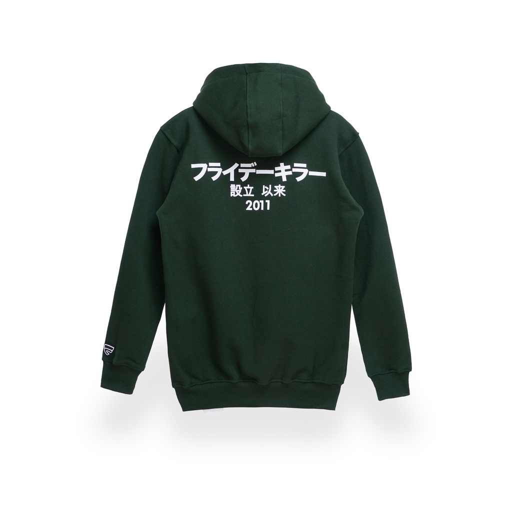 JAKET HOODIE FRIDAY KILLER | KIRA GREEN HOODIE