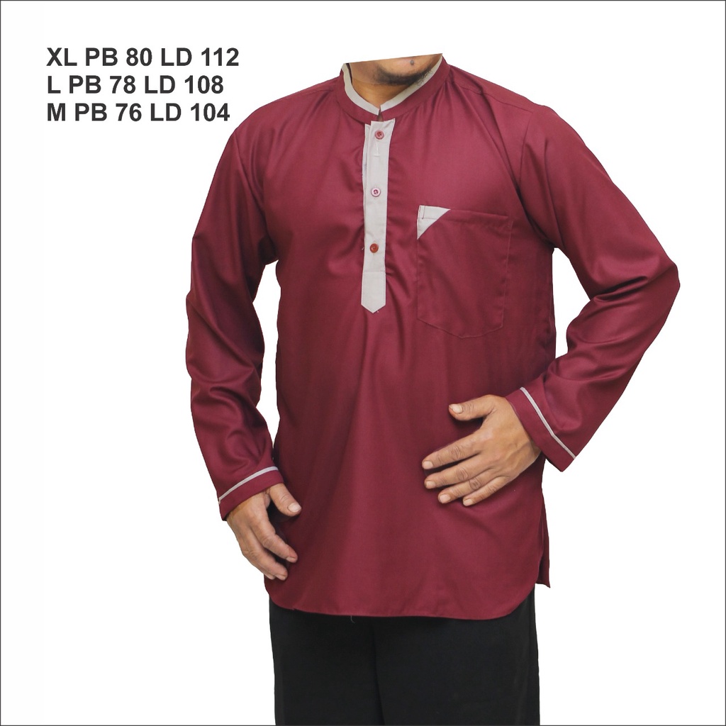 baju koko kurta dewasa katun