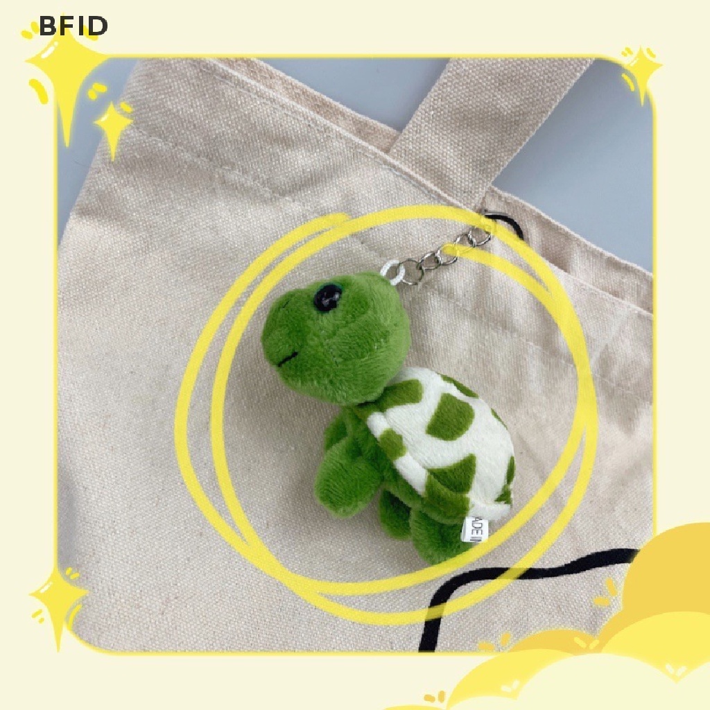 [BFID] Lucu Mini Kartun Turtle Lembut Mainan Mewah Liontin Indah Turtle Key Chain [ID]