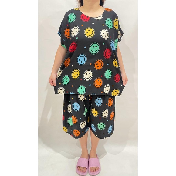 SETELAN BAJU BALI NECI SUPER JUMBOT 3/4 FIT TO 4XL REAL PICT 100KG MUAT!!!!KODE SMILE