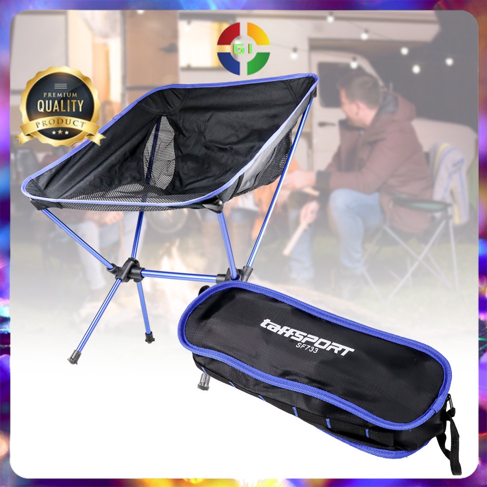 Kursi Lipat Memancing Portable Low Design Dark Blue COD