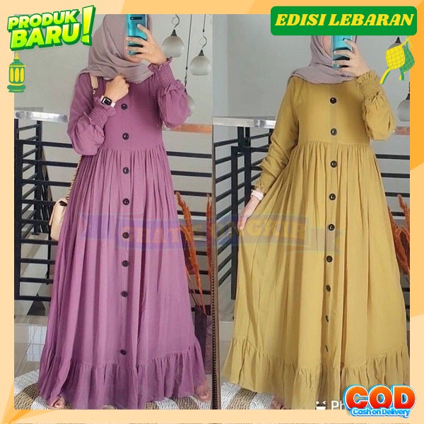 Gamis Muslim Murah Perempuan Cantik Import Terbaru Midi Dress Terbaru Masa Kini Baju Muslim Cewek Bu