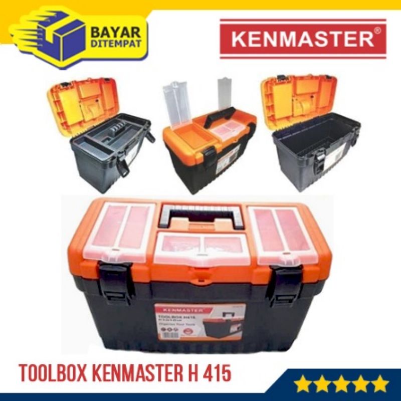 Kenmaster H 415 Toolbox  , Toolbox , Tool Box  , Besar Tool Kit Box Tempat Kunci