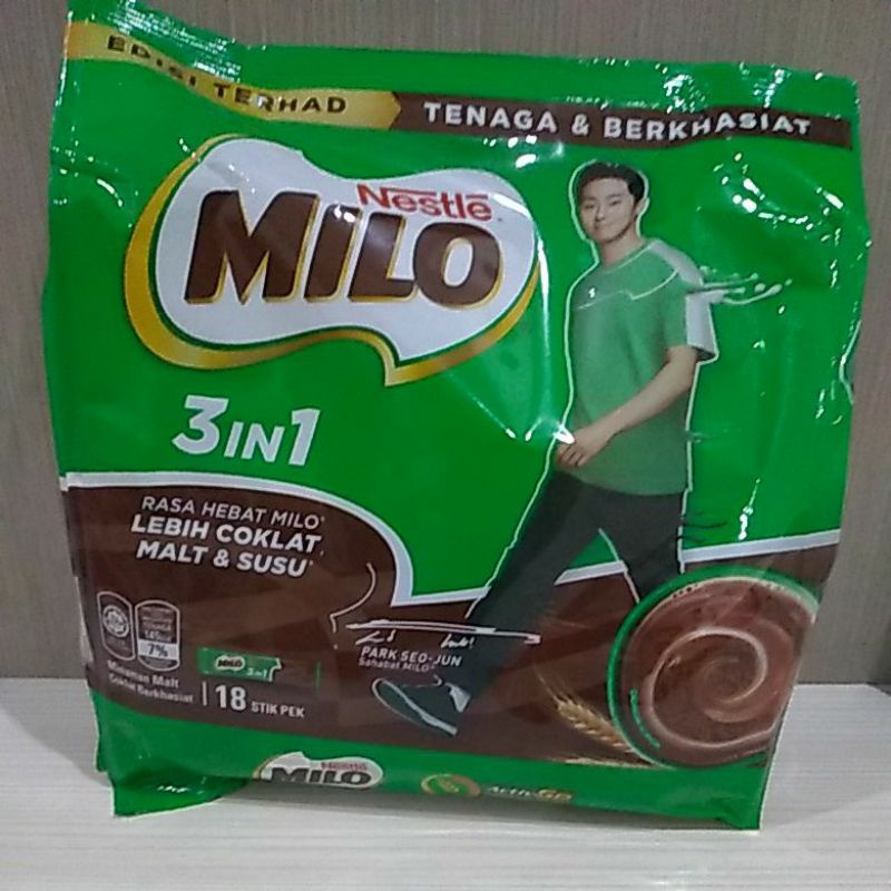 Milo sachet isi 18 stik.malaysia