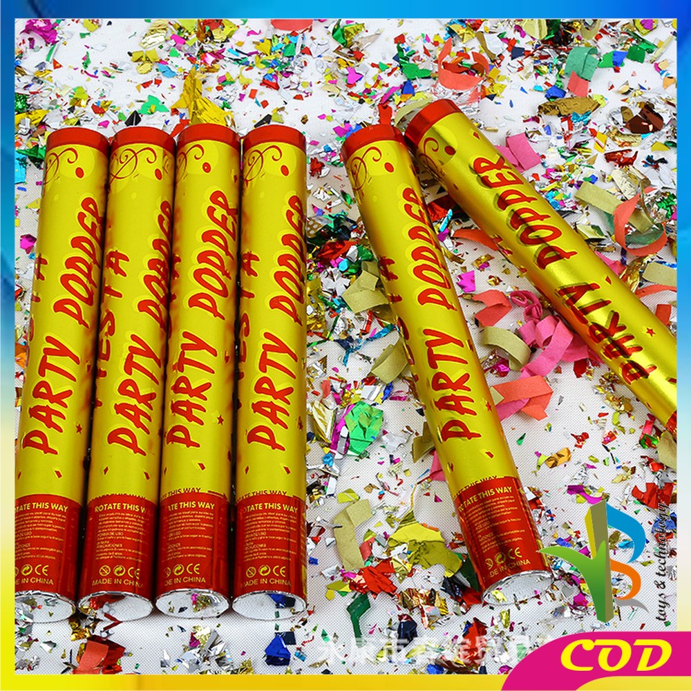 RB-C785 Confetti Popper / Party Popper Ulang Tahun &amp; Wedding / Petasan Pesta Semburan Kertas Warna Warni / Souvenir Pesta