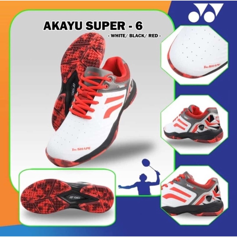 Sepatu Badminton Yonex AKAYU SUPER -  6 100% original