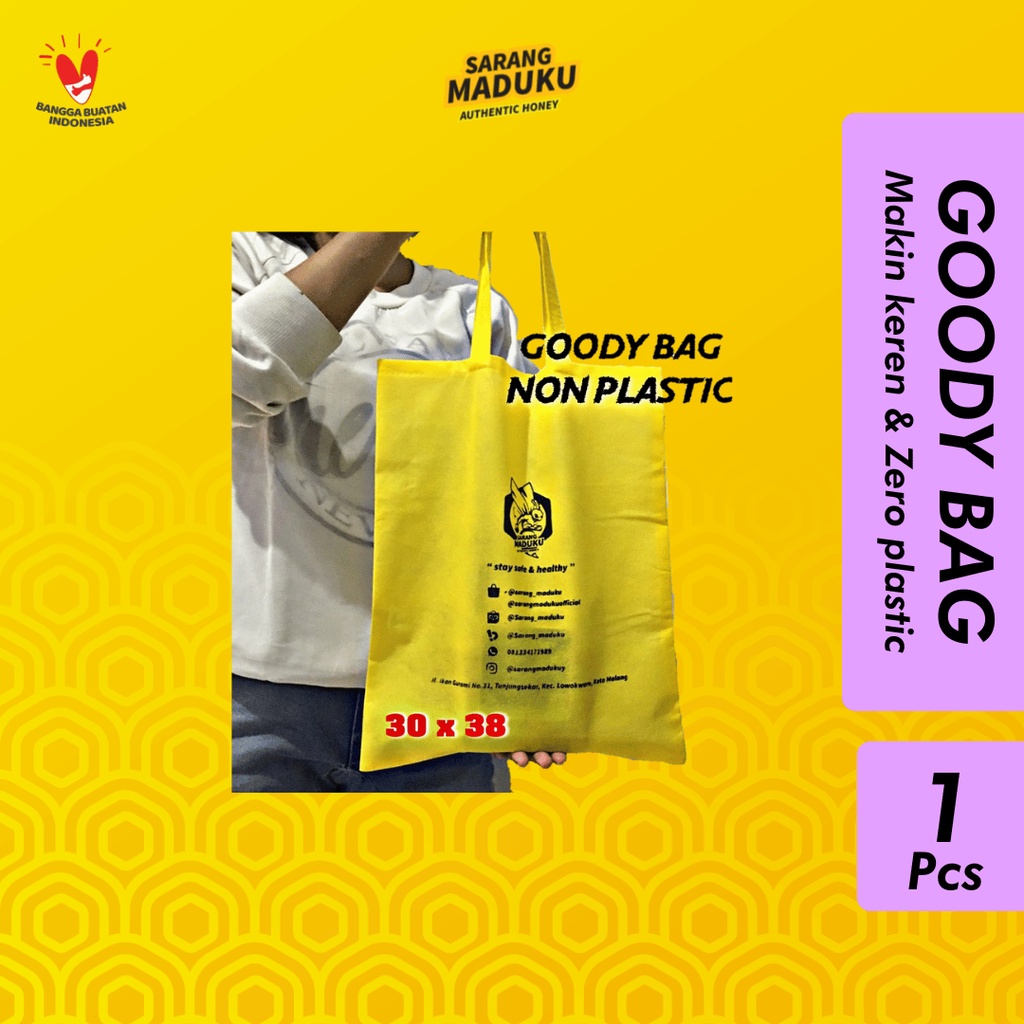 

Sarang Maduku - Tas Goodie Bag Non Plastik 30x38