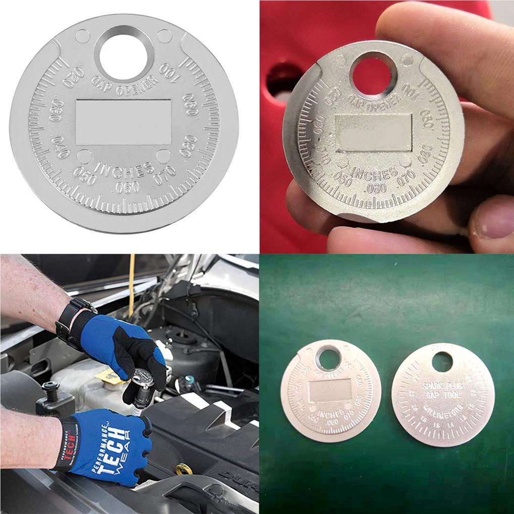 Alat Ukur Gap Busi Tipe Koin Spark Plug Range Gage0 6-2 4mm