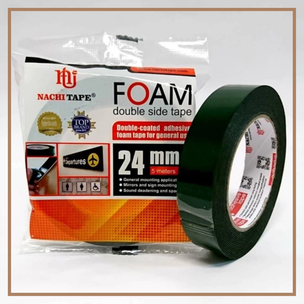 

Nachi Double Side Foam Double Tape Busa 24 MM x 5 Meter Hijau
