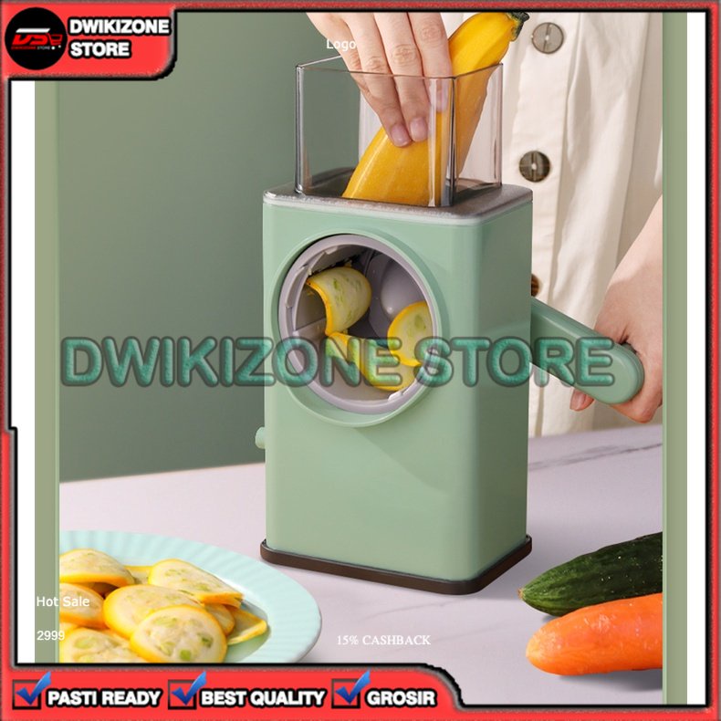 [DZS] PEMOTONG SAYURAN BUAH SERBAGUNA SAYUR BUAHAN MULTIFUNGSI PUTAR DIPUTAR VEGETABLE CUTTER SLICER