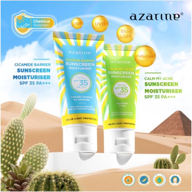 AZARINE HYDRASOOTHE SUNSCREEN GEL SPF45 PA++++ I AZARINE HYDRAMAX - C SUNSCREEN SPF 45 PA++++ I AZARINE HYDRASOOTHE SUNSCREEN MIST I AZARINE TONE UP MINERAL SUNSCREEN SERUM