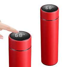 Sgmshop Tumbler Air Panas Dingin Stainless Stell Led Display Thermos LED SUHU