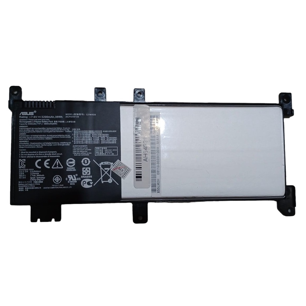 Baterai asus Original A442 A442U A442UR X442 F442U A480U C21N1638